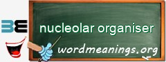 WordMeaning blackboard for nucleolar organiser